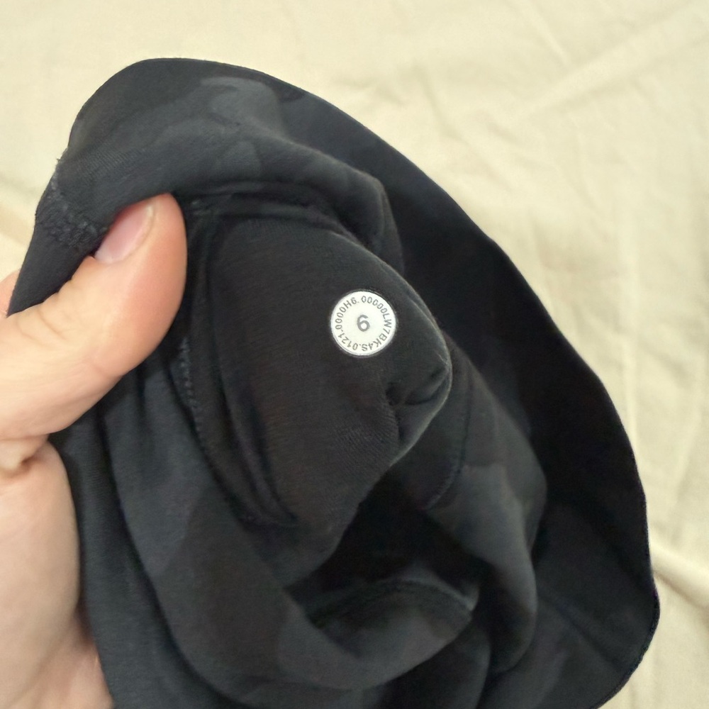 lululemon athletica Dark Gray/Black Camo High-Rise Bike Shorts - Picture 3 of 4